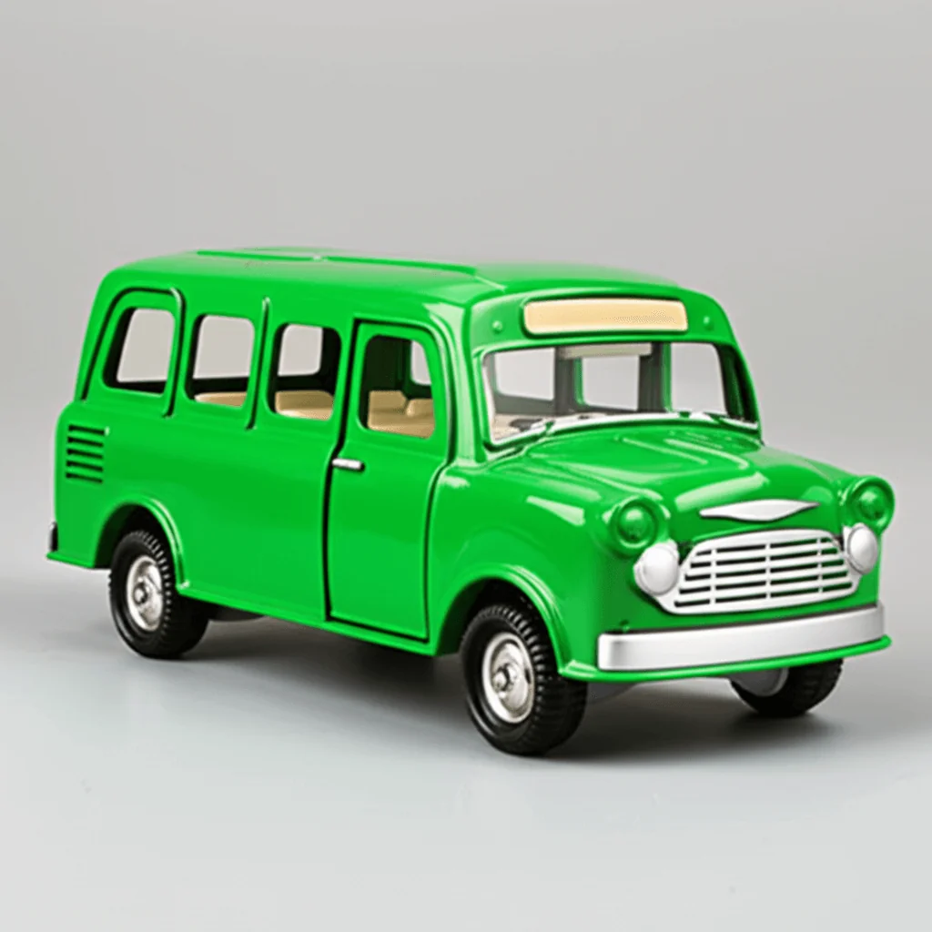 Green Toy Bus - View 1